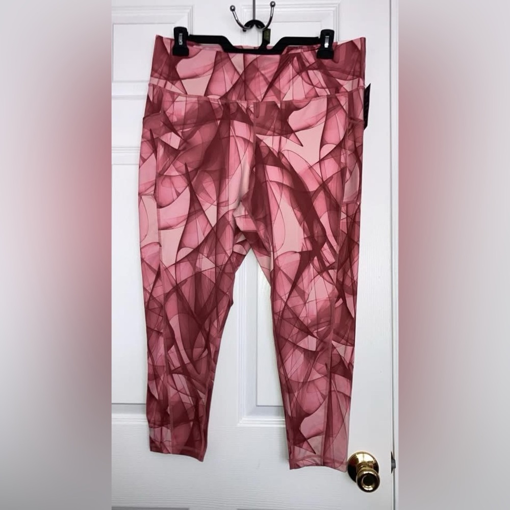 Ideology Pink Geometric Leggings
